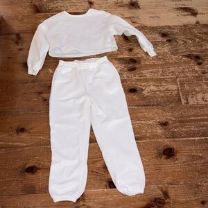 SHEIN White Two-Piece Set